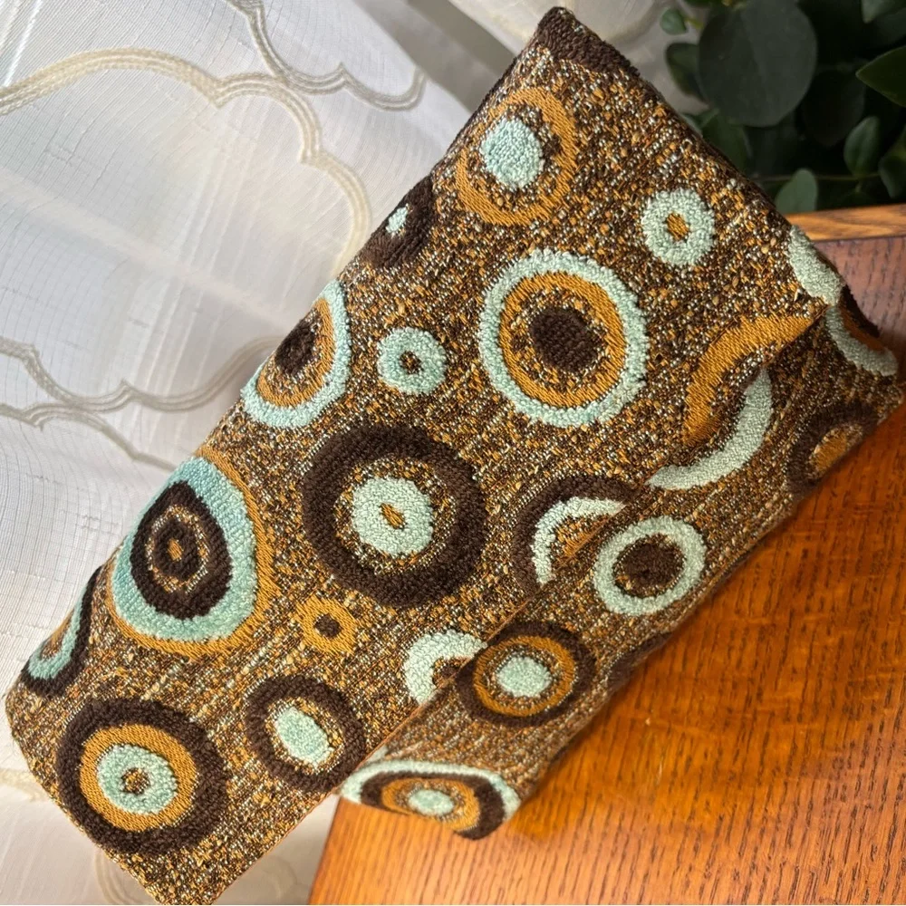 SPECIALTY fabric boho custom CLUTCH BAG Philadelphia designer RARE VIV PICKLES